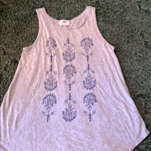 Tank top with flowers